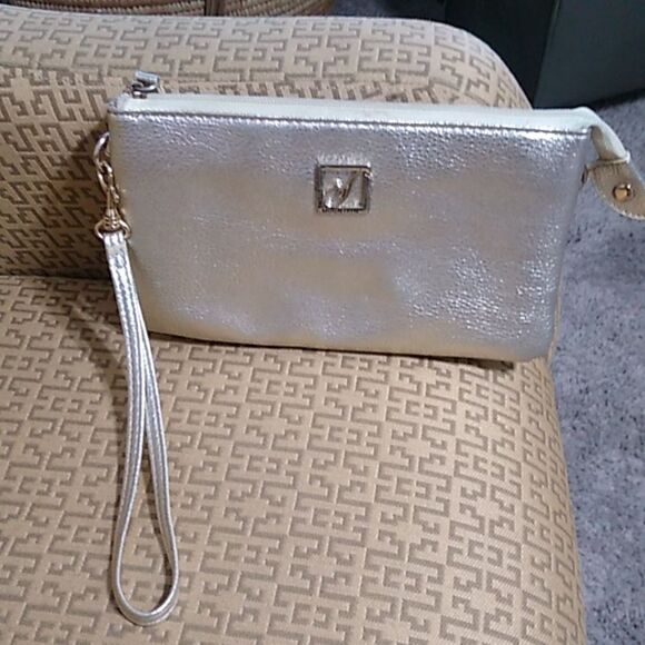 Stone Mountain Gold Tone Clutch Special Event Cottagecore Prom Wedding - Picture 1 of 12